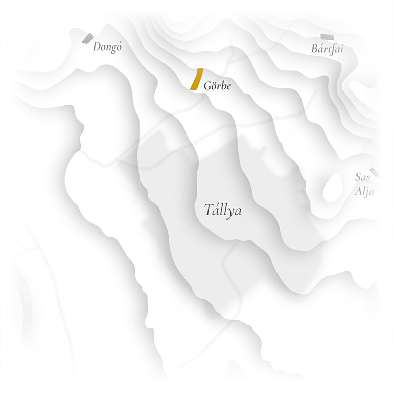 Tállya térkép - Görbe